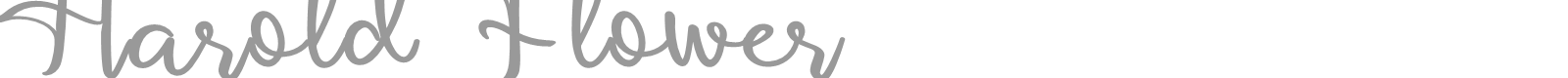 Harold Flower font preview